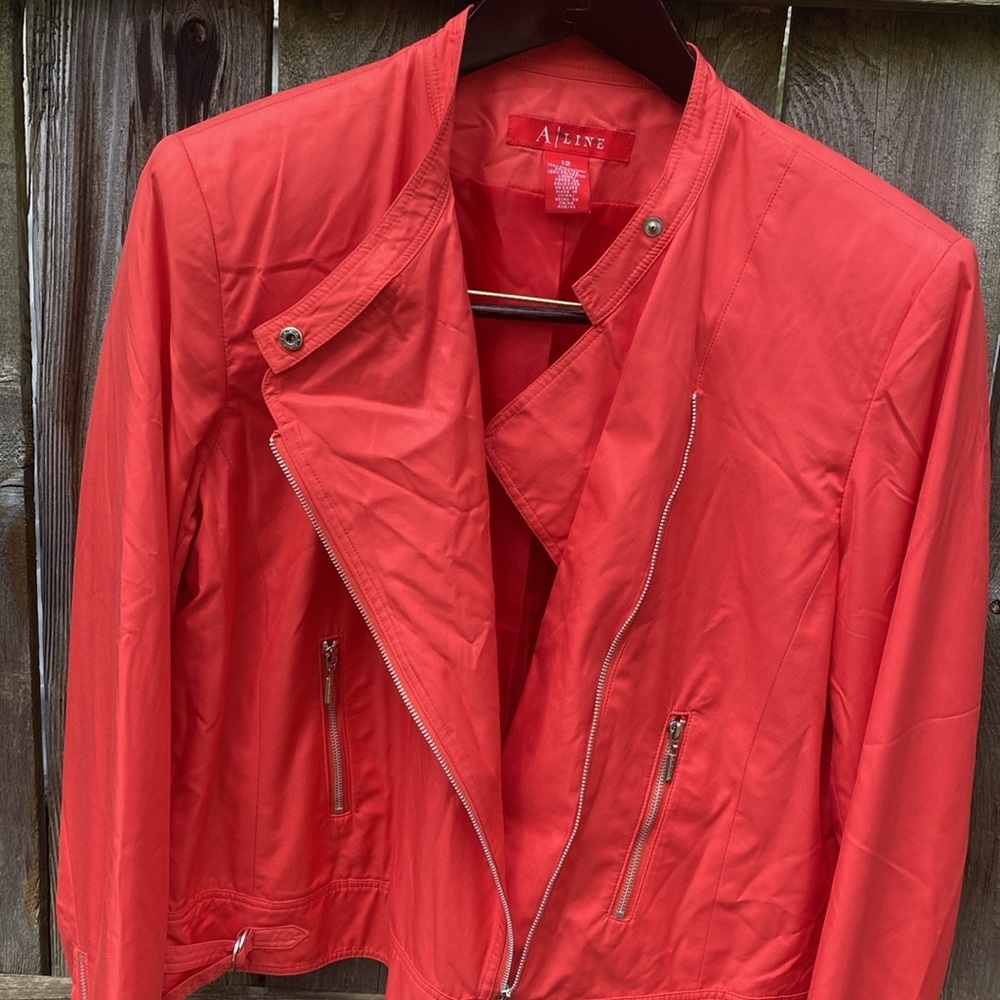 A line Vibrant Coral Jacket Sz 12 - Picture 7 of 11